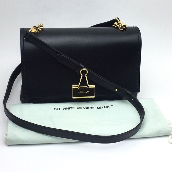 Off-White Handbags - OFF-WHITE Medium Binder Clip Leather Shoulder bag